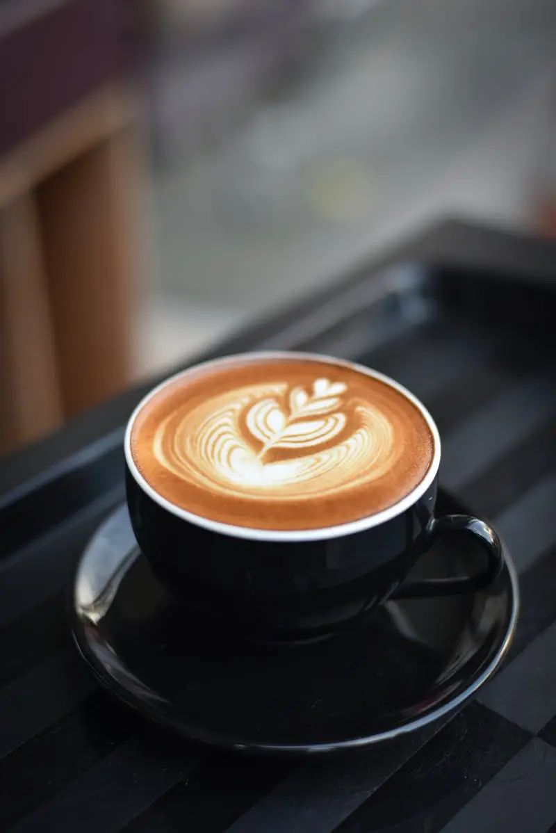 Coffee with latte art