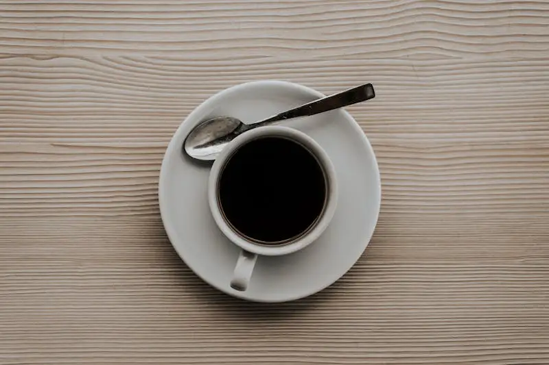 Pouring coffee into a cup